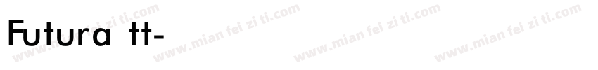 Futura tt字体转换